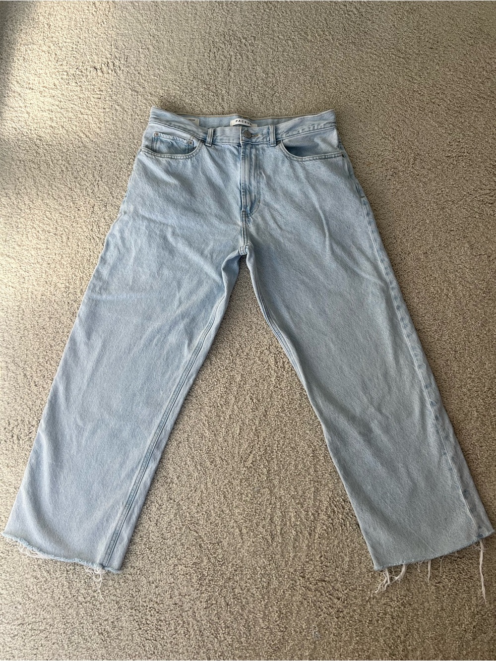 PacSun Light Blue Relaxed Straight-Leg Jeans